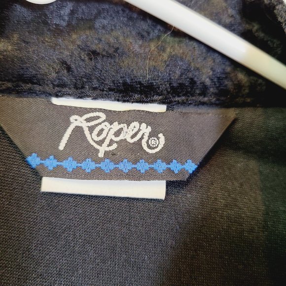 Vintage Roper Tem Tex Velvet Western Jacket Blazer Silver Buttons Womens Medium - Picture 8 of 12